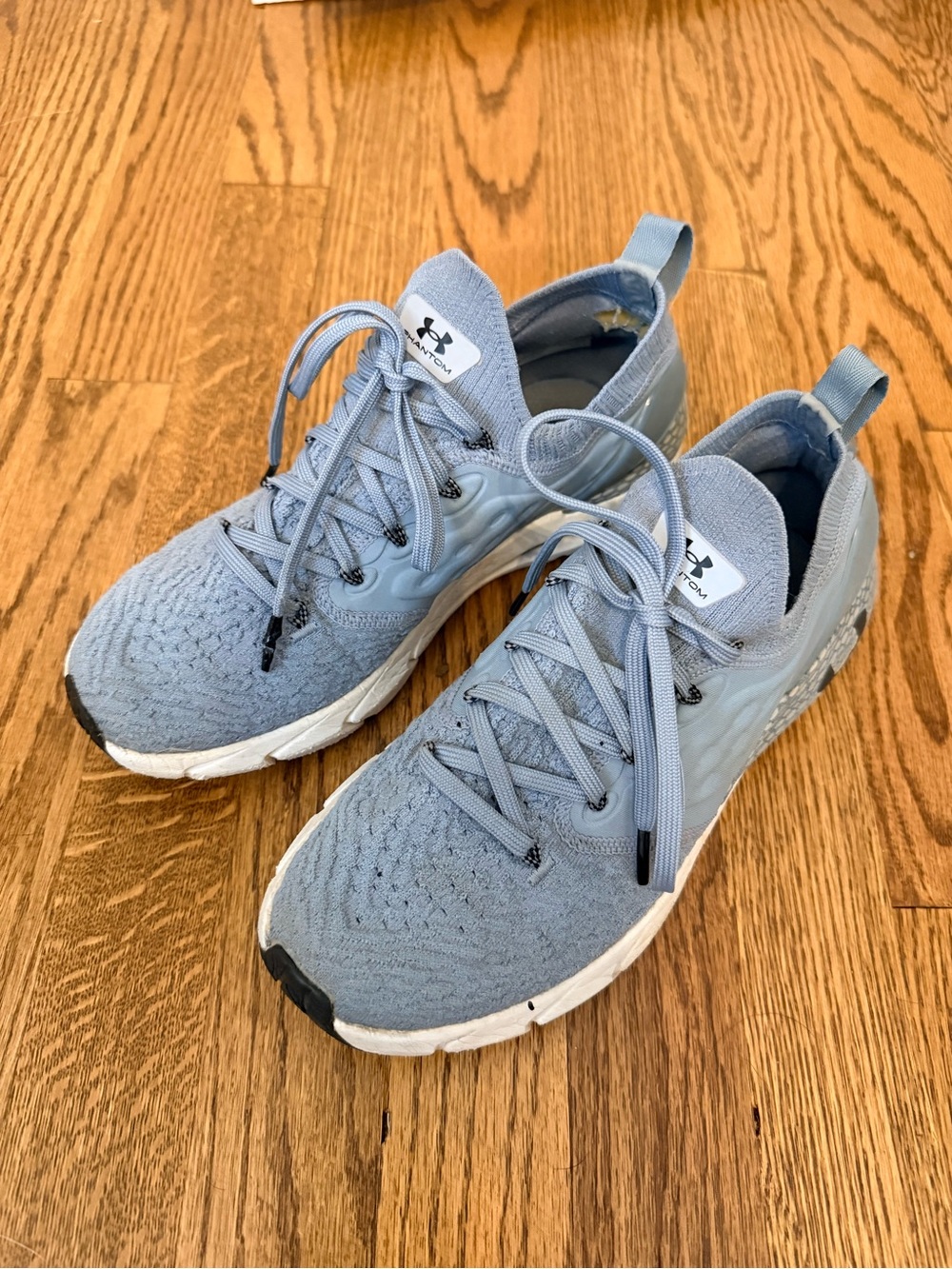 Under Armour Sky Blue Knit Running Sneakers